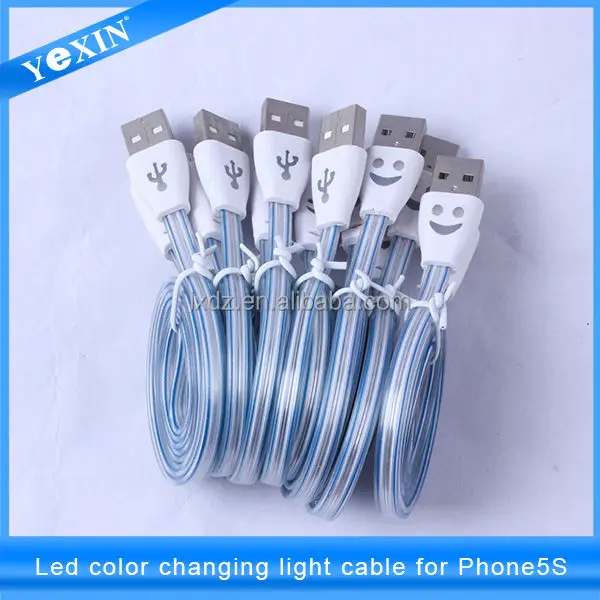 

Favorites Compare Newest Design Micro LED lighting USB Data Cable For Android cell phones, Red yellow green blue white black purple pink orange