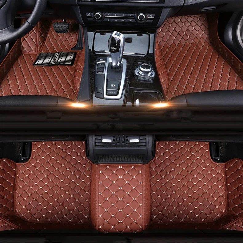 

Custom car floor mats 3D 5D leather