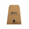 Custom Kraft paper gift card standard size envelope cardboard envelope
