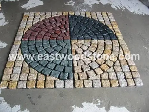 paving granite mosaic