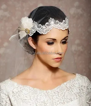 New Arrival Hair Accessories With Feather Wholesale Bridal Veil