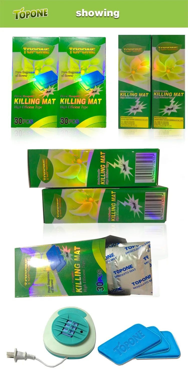 Super Powerful High Effective Famous electric mosquito mat heater for Topone Brand Electric Mosquito Mat
