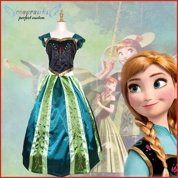 explosion winter romance adventure anna princess dress embroidery cosplay  adult women's anime dress  buy cosplay costumeprincess costumeanime