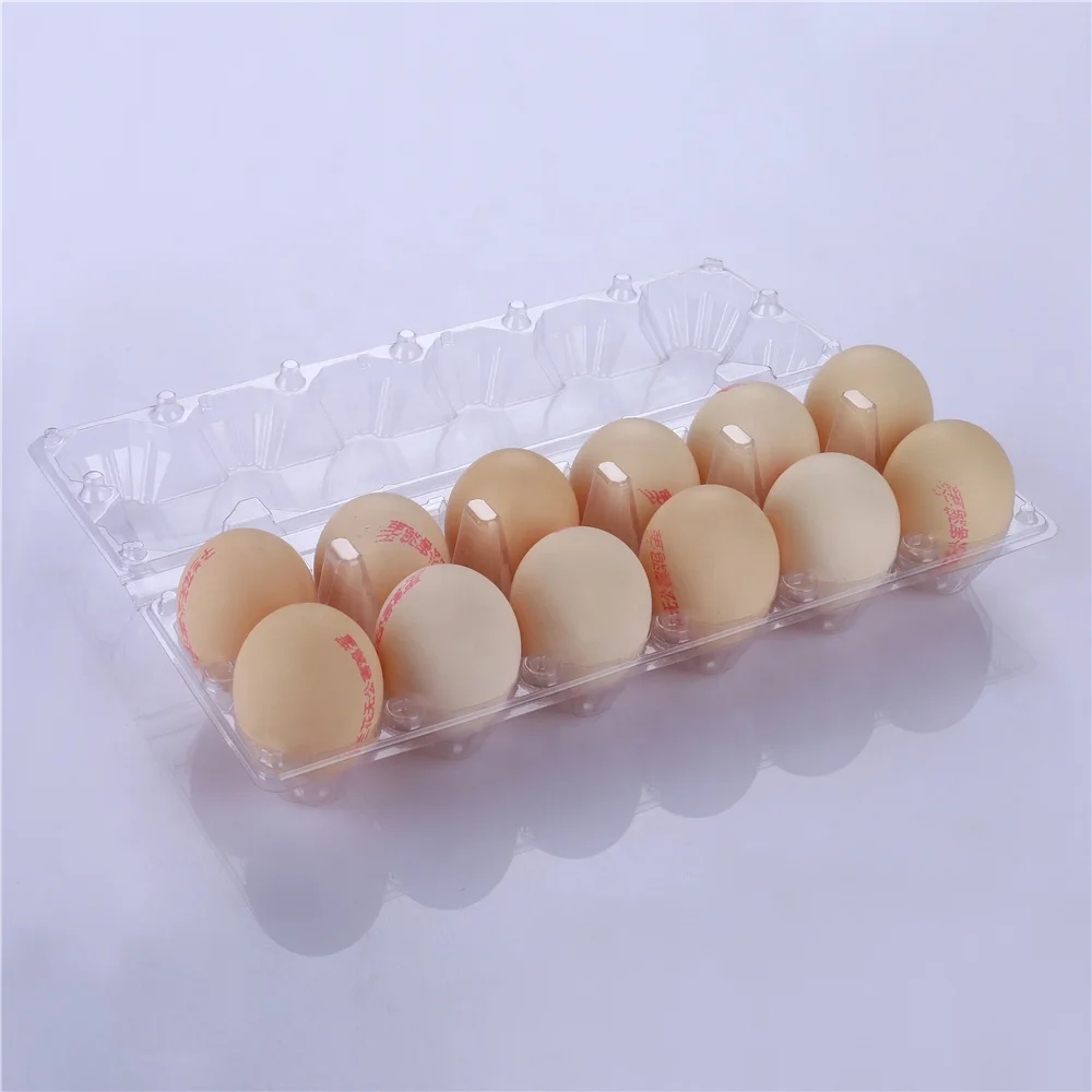 
Wholesale Clear 12 Cell Pack Plastic Tray Packaging plastic egg tray For Chicken Egg 