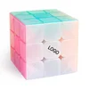 3x3 Speed Cube Stickerless 56mm Jelly magic Cube Puzzle