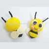 New products hot selling wholesale alibaba mini insect key ring promotional gift craft cute felt bee keychain made in China