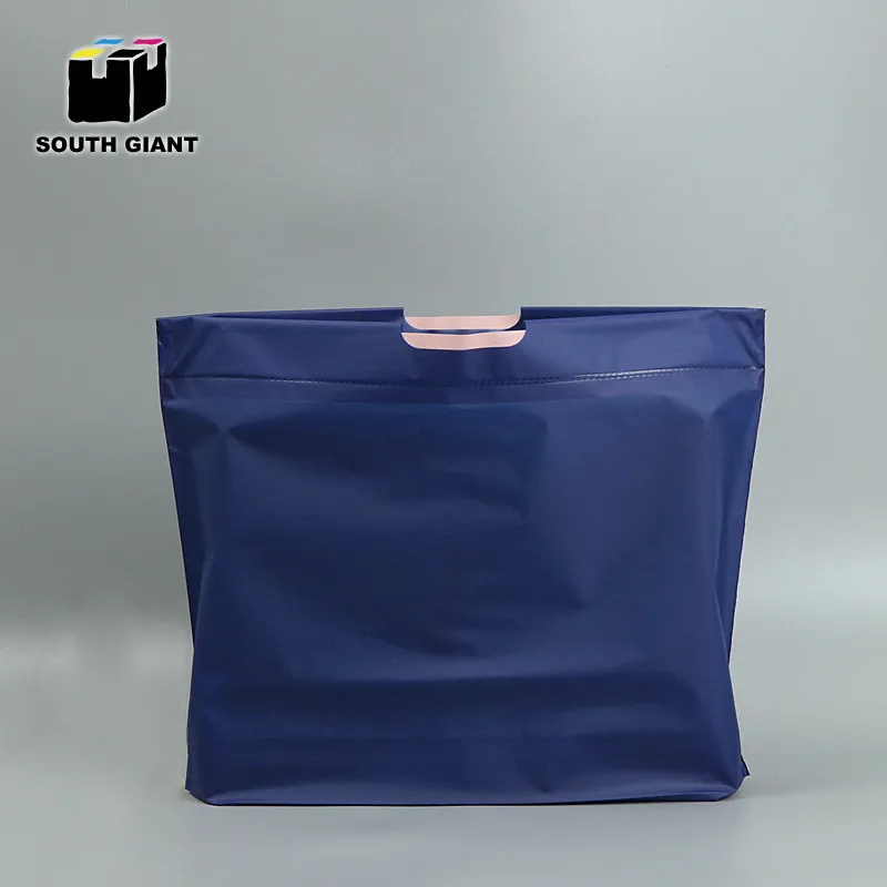 
Custom Printed Accept Wholesale White Drawstring Matte PE Plastic Shopping Bag With Handle 