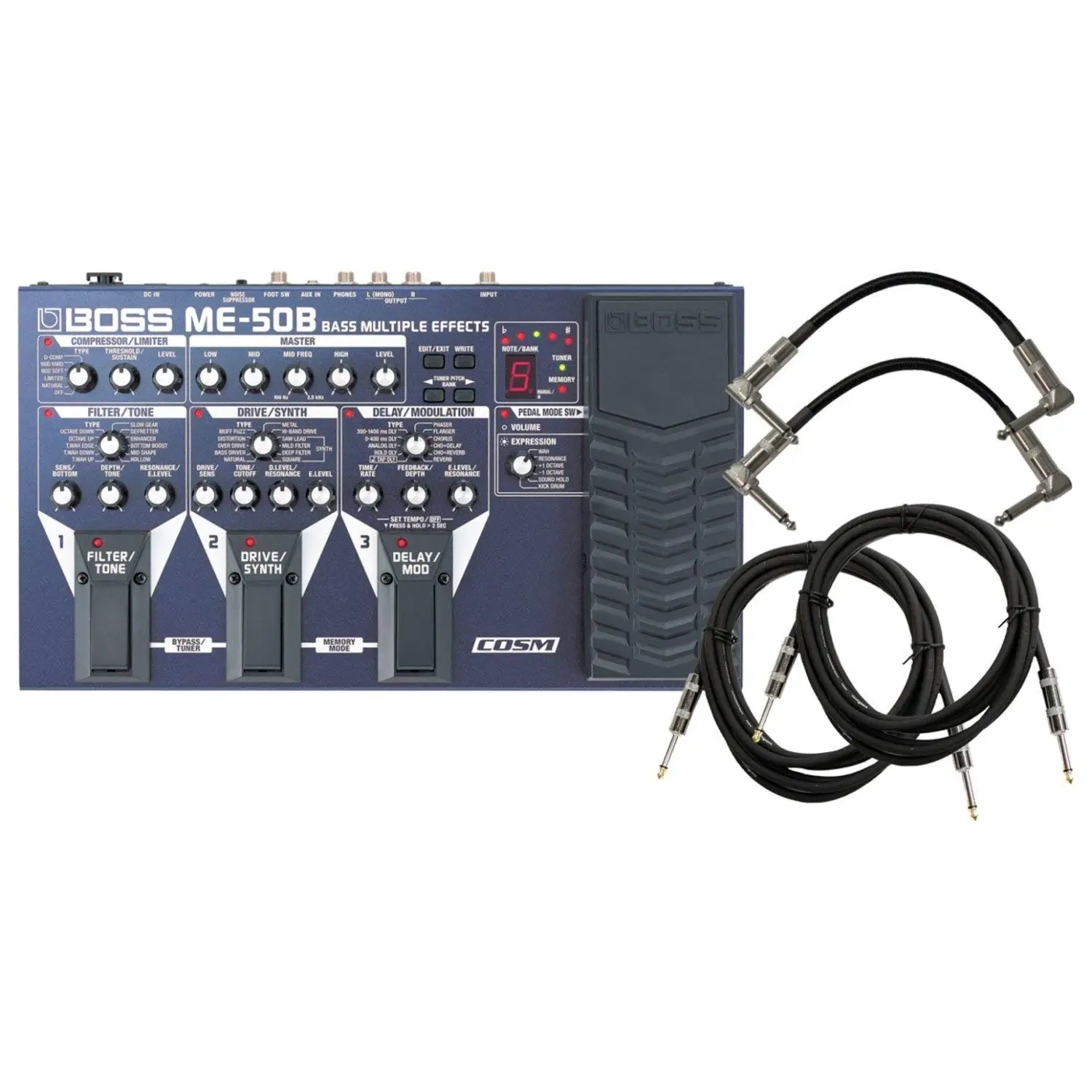 Boss Me 50b Bass Multi Effects Pedal With Cosm W Power Supply Musical Instruments Multieffects