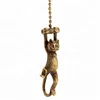 Antique metal dangling Cat lamp finials/fan pull chain 24" length