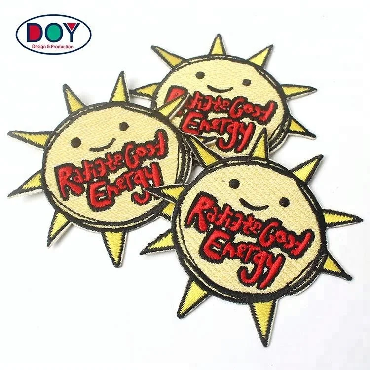 

Computer Embroidery Factory Design Custom Cute Cartoon Logo Baby Embroidered Labels Patch for Jacket, Follow pantone color chart
