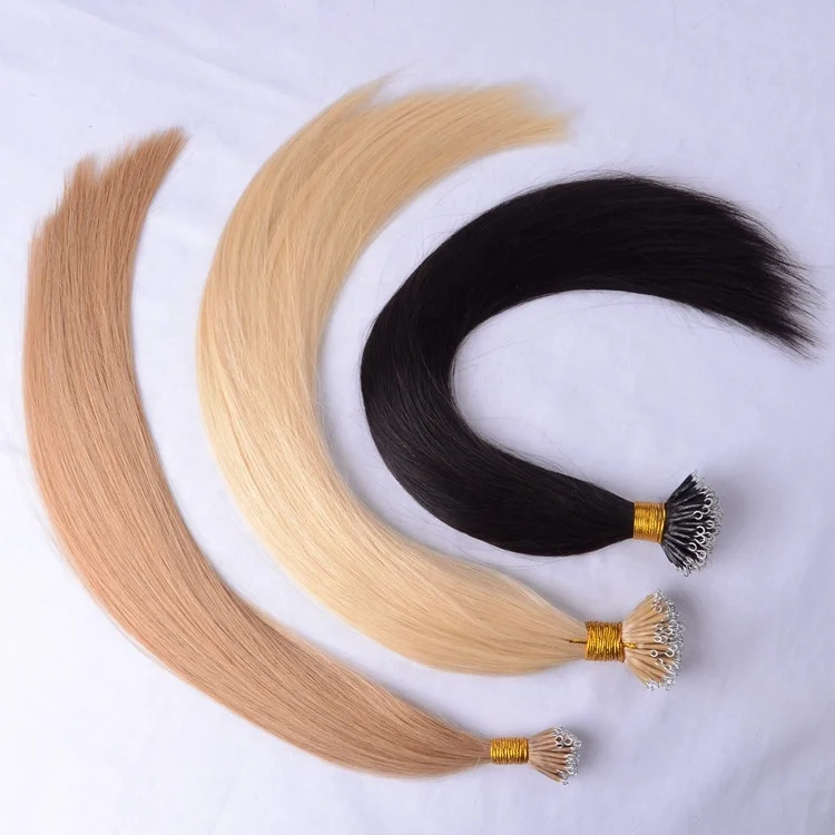 

top quality straight nano ring hair extensions