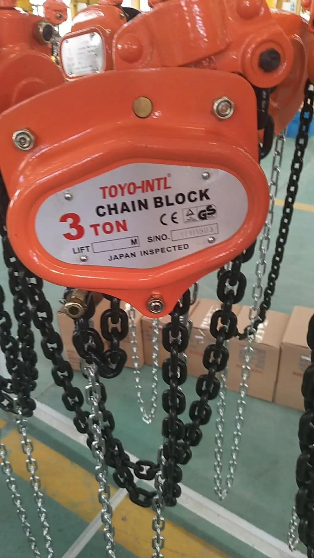 吨类型的链条滑轮组提升