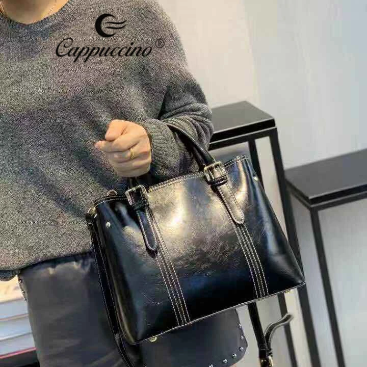 

Hot selling China new products Fashion Max Oil cute Lady crossbody bag luxury handbag for women, Black, brown