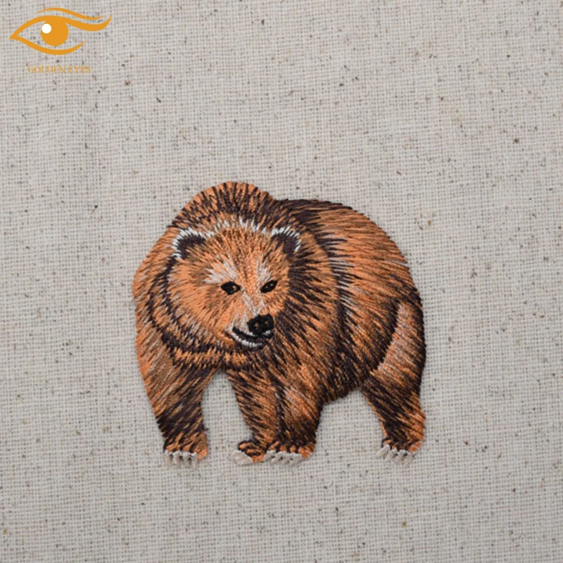 Recycle Material Realistic Animal Embroidered Patches,Dog Embroidered
