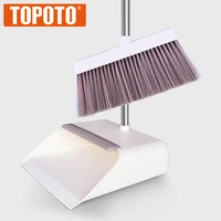 

2020 TOPOTO Household Cleaning Windproof Plastic Material Long Handle Broom and Dustpan Set