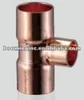copper reducing Tee for plumbing or air conditioning