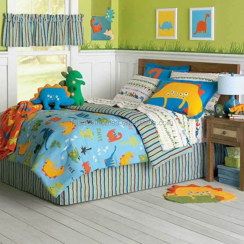 Fashion Homes Dinosaur Print Kids Cartoon Bedding Set Buy Kids Cartoon Bedding Set Dog Print Bedding Set Kids Cartoon Bedroom Set Product On