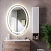 Round silver wall mirror glass decorative