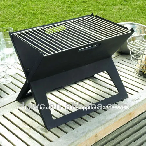 Picnic time x grill portátil carvão churrasqueira dobrável com bolsa