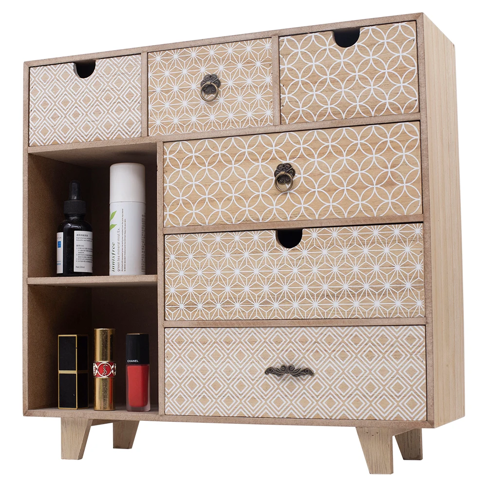 
Simple Home Small Wood Desk Office Filing Cabinet 