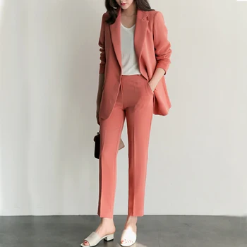 red blazer and pants set
