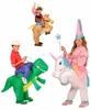 Christmas Inflatable Dinosaur Unicorn halloween costumes for kids QBC-2318