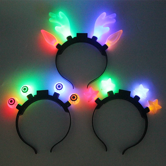 Halloween Led Flashing Devil Headband - Buy Led Headband,Flashing ...