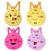 Face Expression Plush Toy Children Round Emotion Kiss Peach Heart Embroidery Children School Backpack Plush Backpack