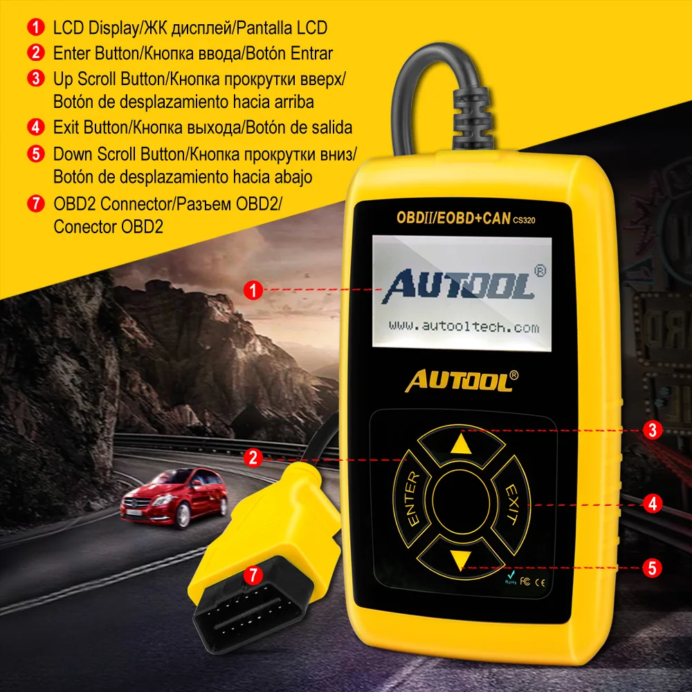 Autool cs320 obd2 руководство