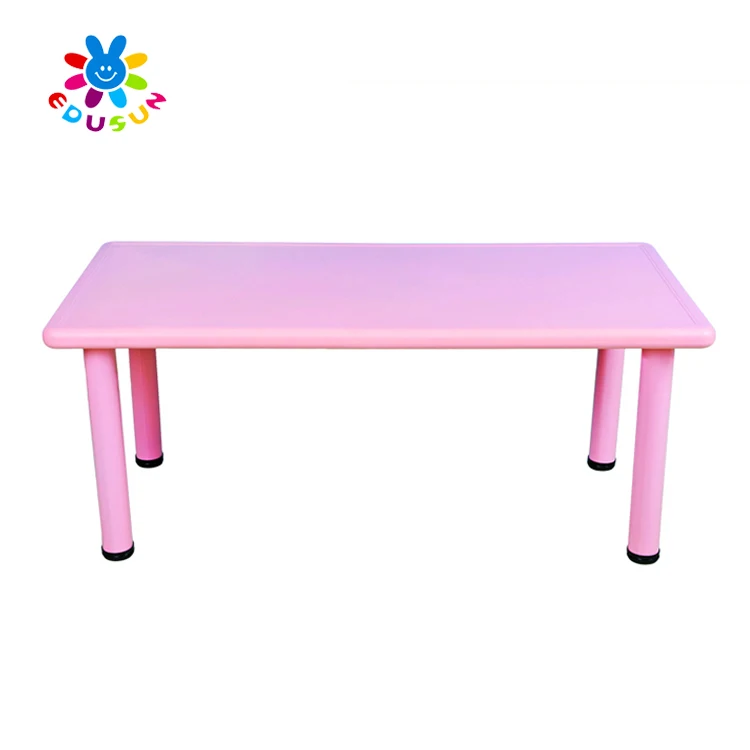 Kindergarten School Desk Cute Pink Anti Static Plastic School Desk