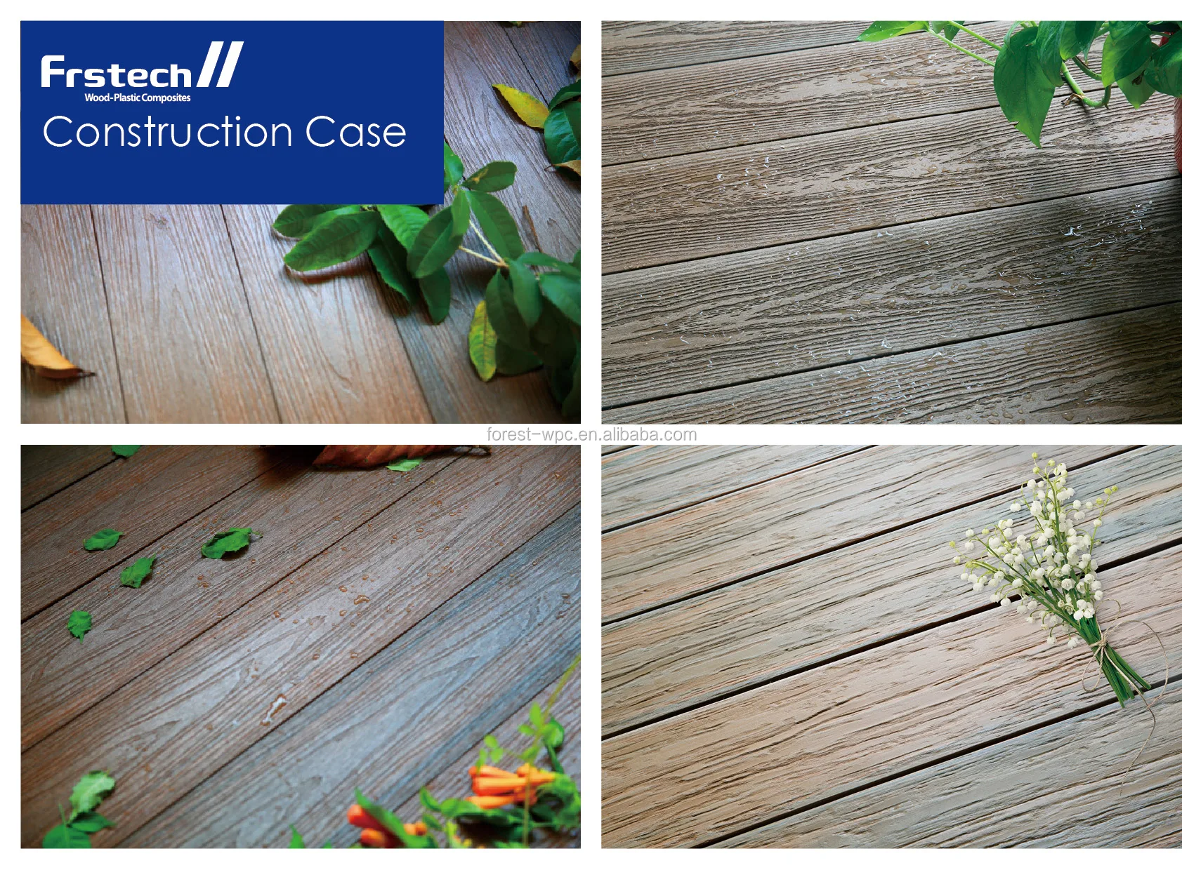 Frs145h21 Plastic Outdoor Deck Flooring Plastic Floor Covering Wood