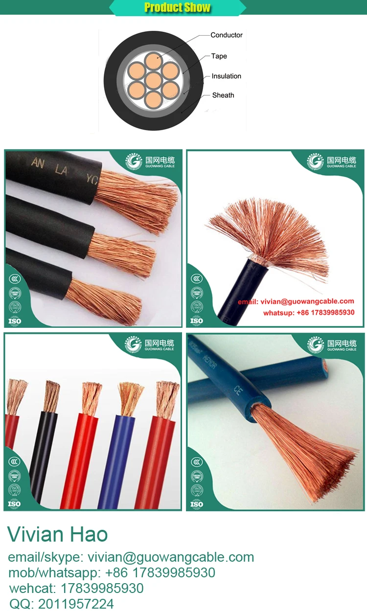 Electrical Welding Cable Manufacturer In China 240 Mm2 For Machine