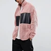 china clothes factory wholesale men funnel neck zip opening fleece winter jackets