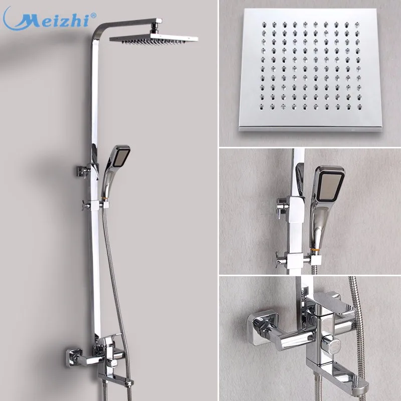 Alibaba wall mounted square bathroom mixer shower