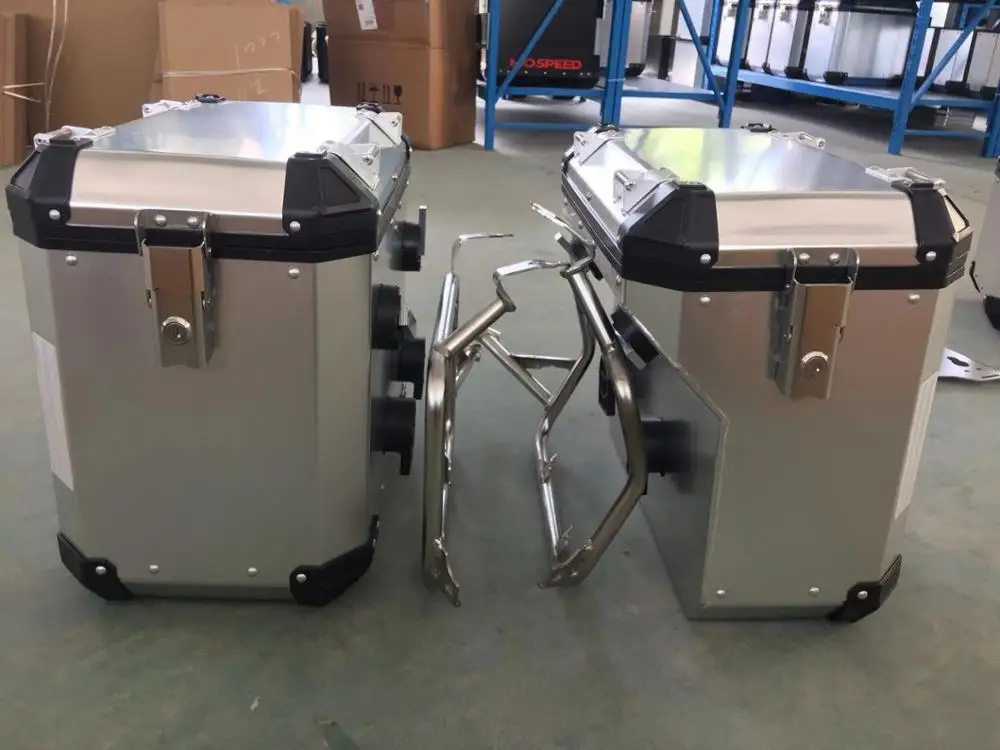 
Superior Quality Universal Anodized 43l Alloy Aluminum Top Tail Boxes Motorcycle Box 