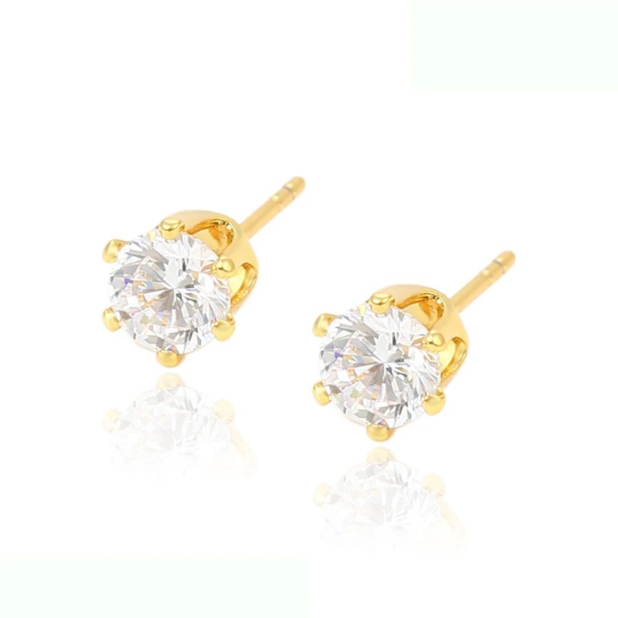 

92287 xuping fashionable jewelry new latest gold earring designs colorful zircon earring women
