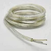 CE UL VDE PVC FEP 3 core 18AWG flexible cable 3x0.75mm2 white transparent lamp cord