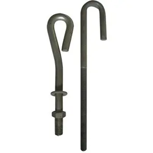 
Carbon Steel Metric J type Anchor Bolts 
