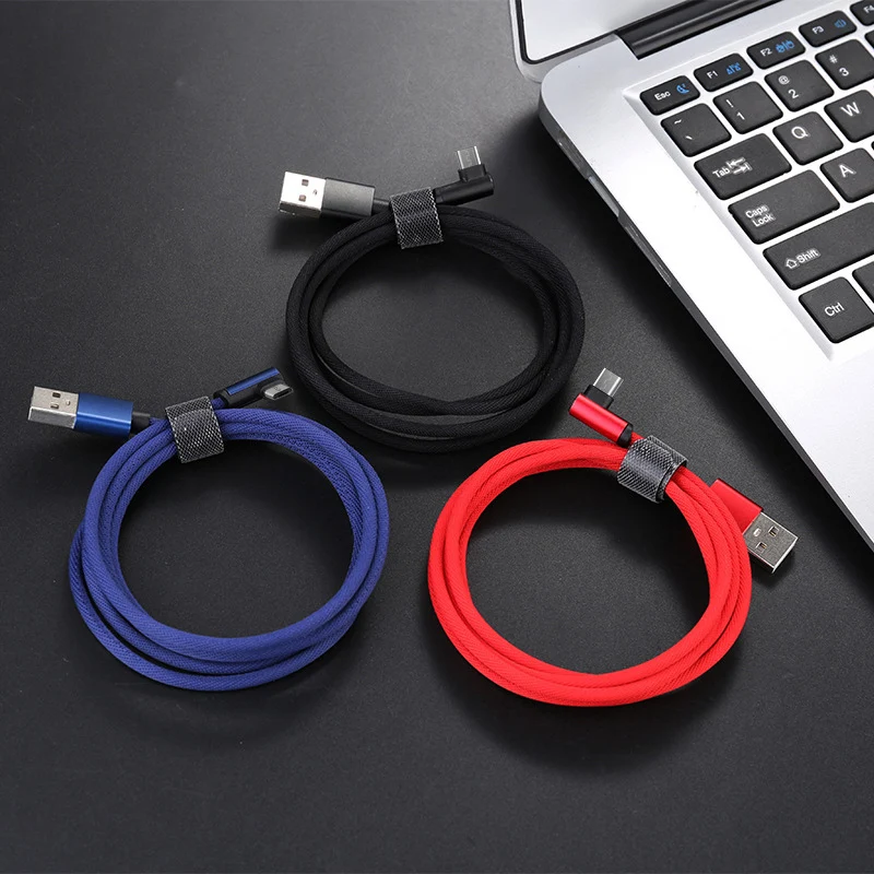Doolike 2019 long line 1.8m fast charge Elbow phone charging cable micro usb data