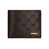New Soft Leather Cross Section Two Fold Wallet Embossed V Pattern Fashion Wallet Card 2019 Wallets For Men