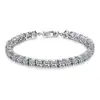 925 Sterling Silver Round Cubic Zirconia Tennis Bracelet Wedding Bracelet Zircon Jewelry High Quality AAA Diamond Charm Bracelet