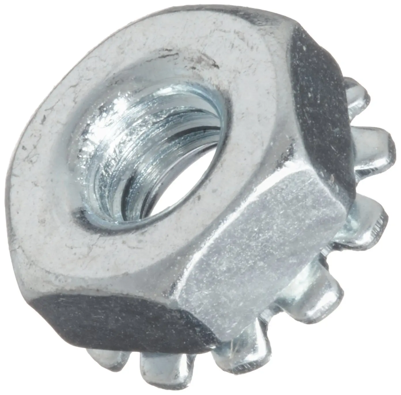 18 8 stainless steel. Self-Lock hex nut. #8-32 Zinc finsih Lock nut. 1032kl. Aerospace hex nut self Lock Leach.