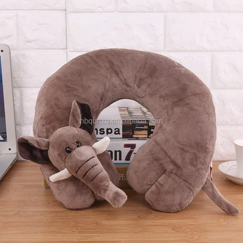 Personalizado Em Forma De U Travesseiro Elefante Leao Pinguim