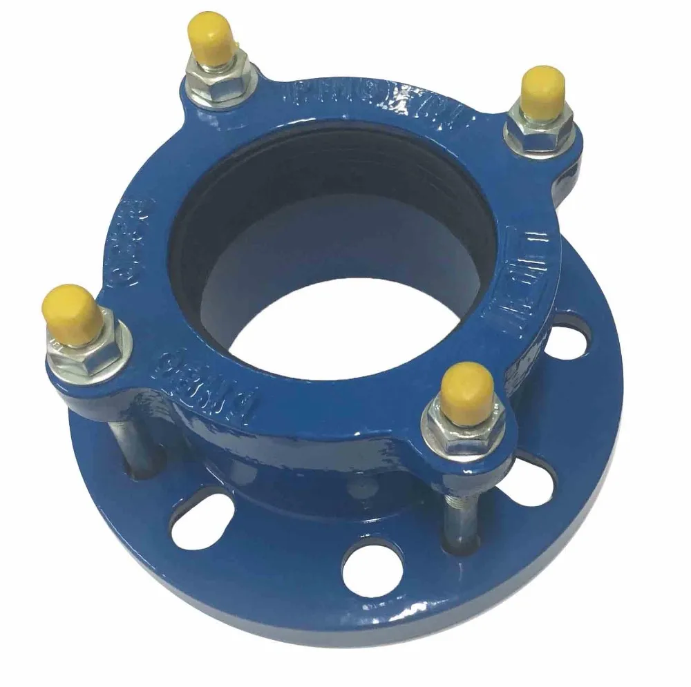 blue single flange adaptor type flexible flange ad