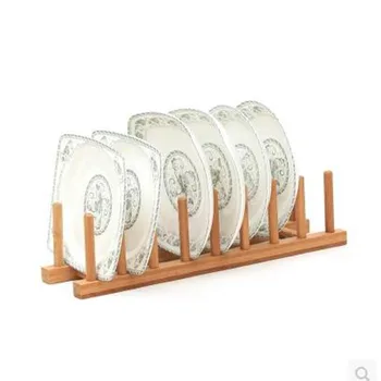 Bamboo Wooden Plate Rack Dish Drying Holder For Plate Buy Hot