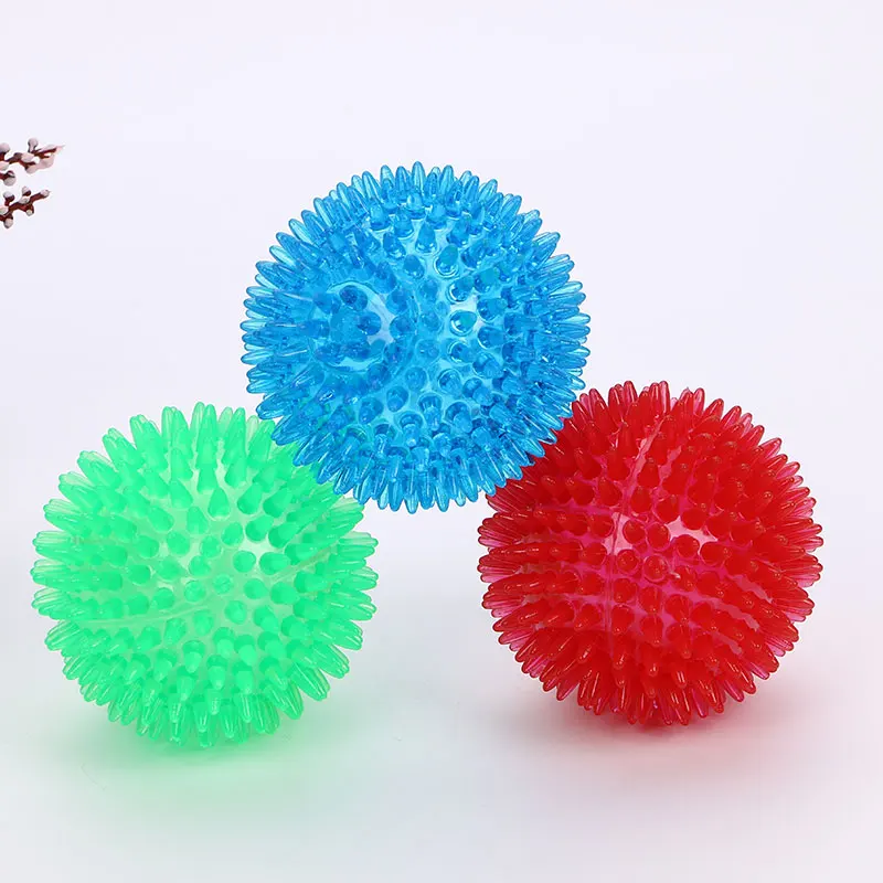 

Bouncy Floating Teeth Cleaning Spiky Squeaky Ball TPR Durable Dogs Toys