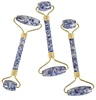 high quality natural blue sodalite beauty massage lifting jade roller for face