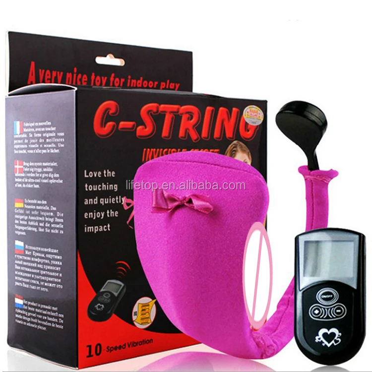 10 Speed Remote Control Vibrating Panties C String Invisible Underwear Wearable Wireless Panties 5359