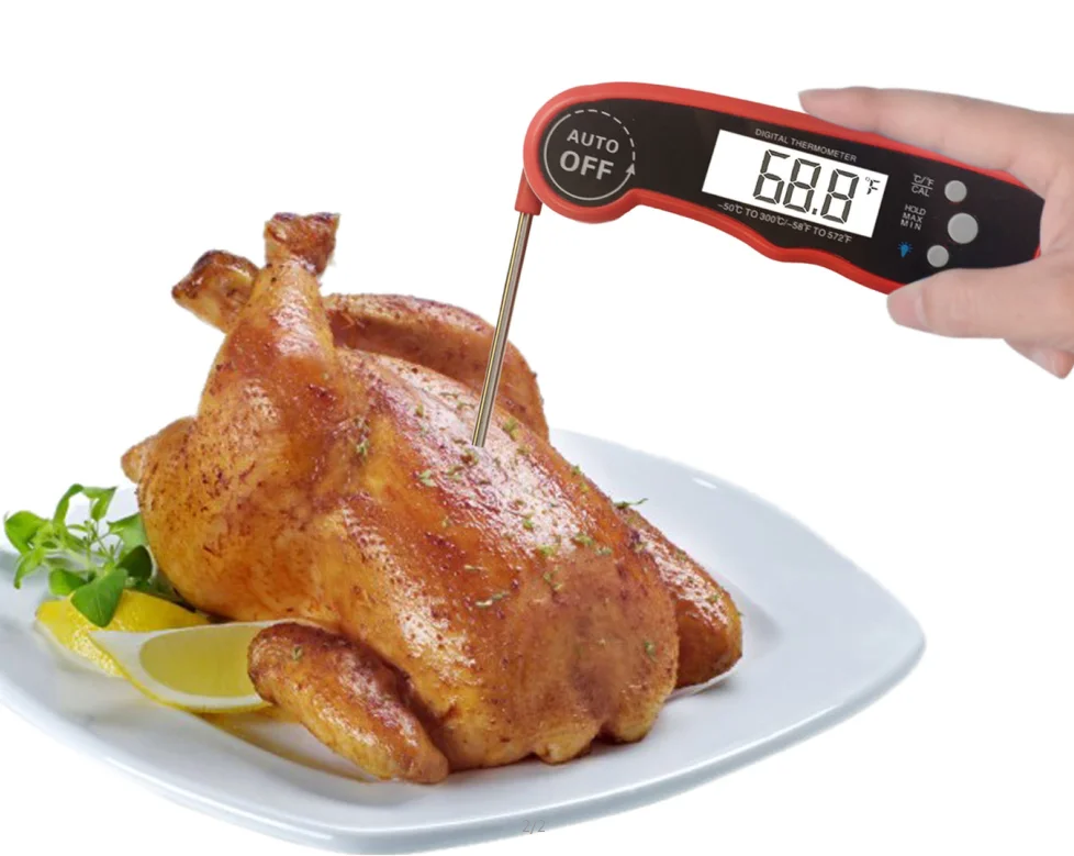 

Amazon Waterproof digital cooking food thermometer instant read meat kitchen thermometer for bbq /baking /milk /liquid