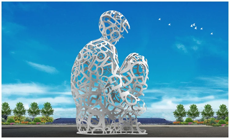 Sculture Moderne In Metallo Human Body Abstract Art Sculpture Metal Modern Abstract Sculpture